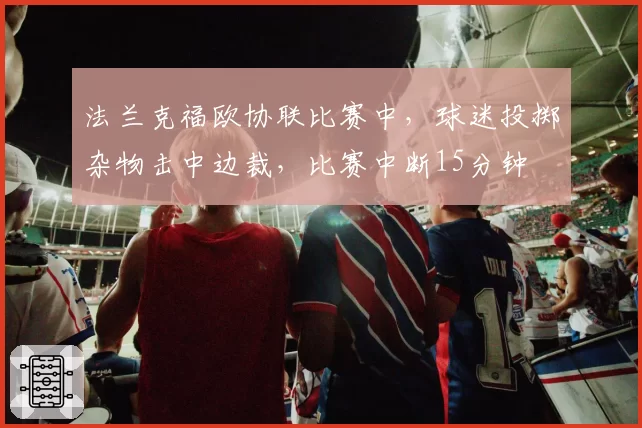 法兰克福欧协联比赛中，球迷投掷杂物击中边裁，比赛中断15分钟